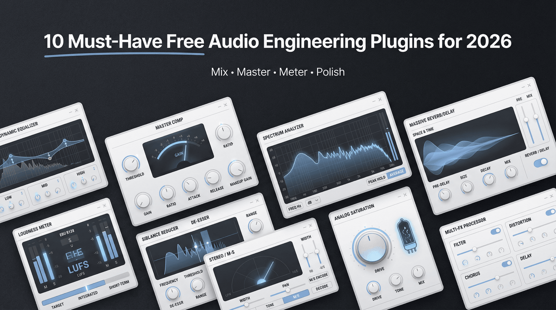 10 Must-Have Free Audio Engineering Plugins for 2026