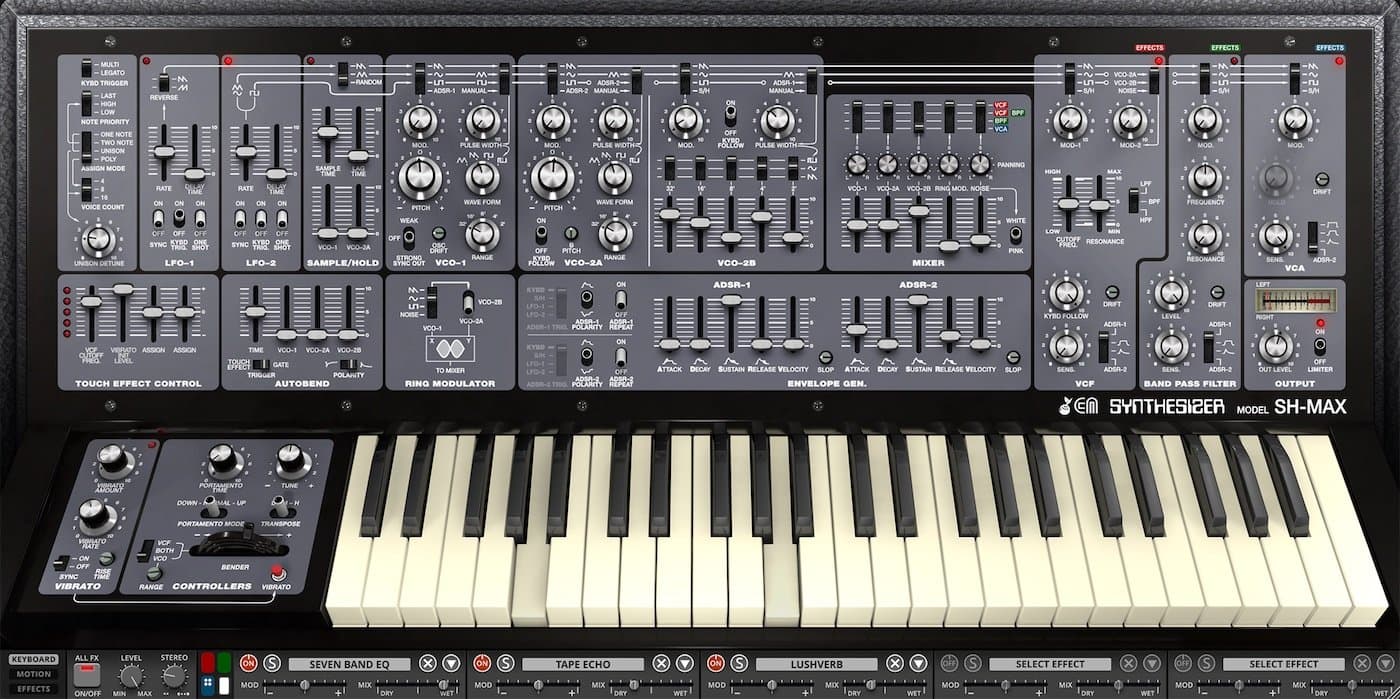 Cherry Audio SH‑MAX: three classic SH synths fused into one modern powerhouse