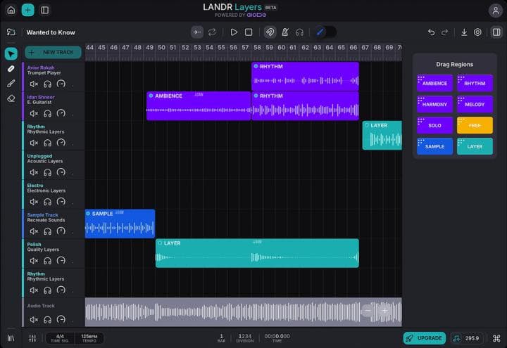 LANDR announces Blueprints + Layers: ethical AI tools that take you from song starter to DAW-ready stems