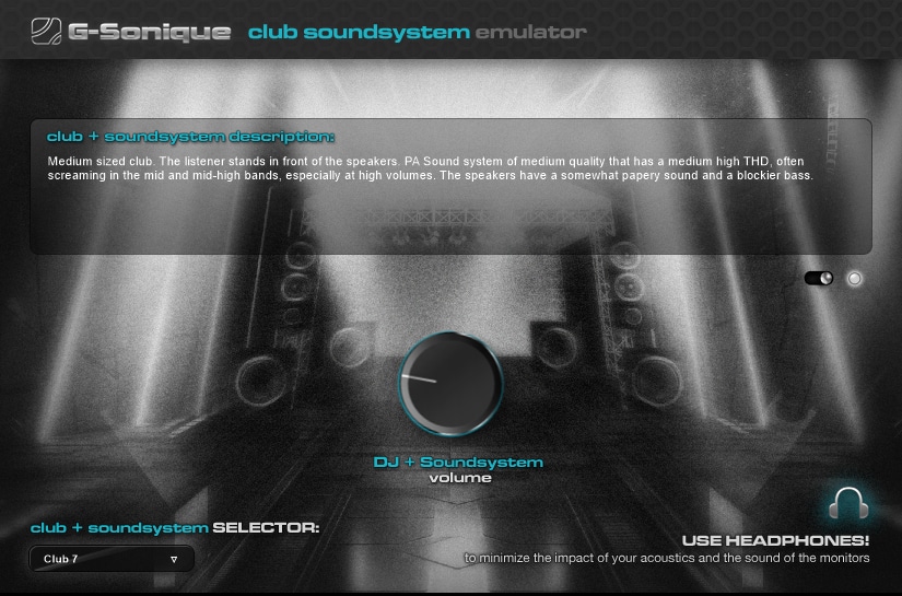 PA Club Sound System Emulator VST Plug-in